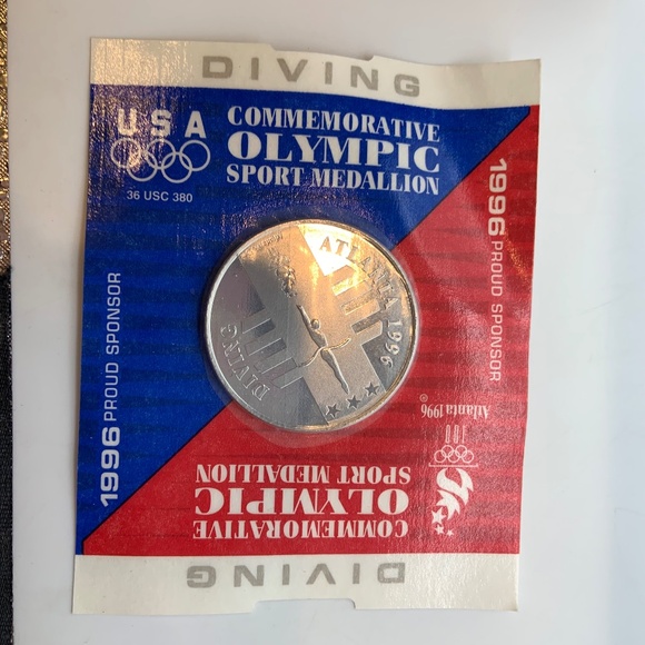 VTG 1996 Olympic Games Atlanta Commemorative Olympic Sport Medallion SEALED! - Picture 5 of 10